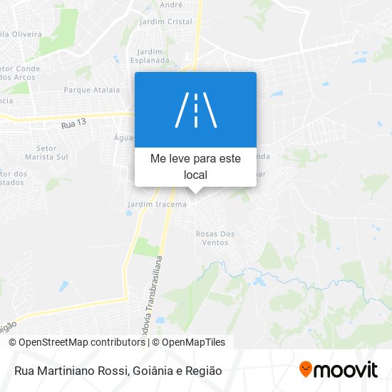 Rua Martiniano Rossi mapa