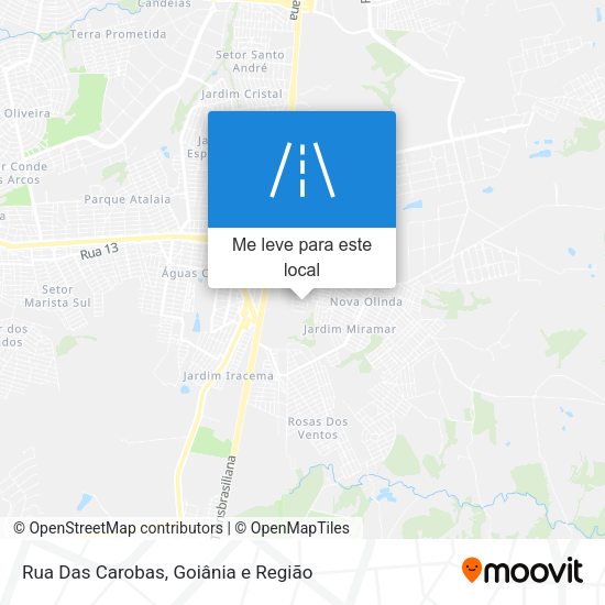 Rua Das Carobas mapa