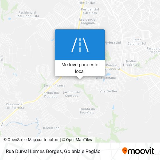Rua Durval Lemes Borges mapa