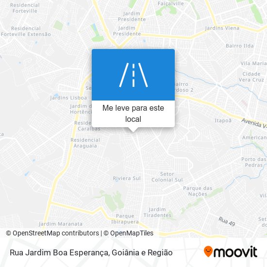 Rua Jardim Boa Esperança mapa