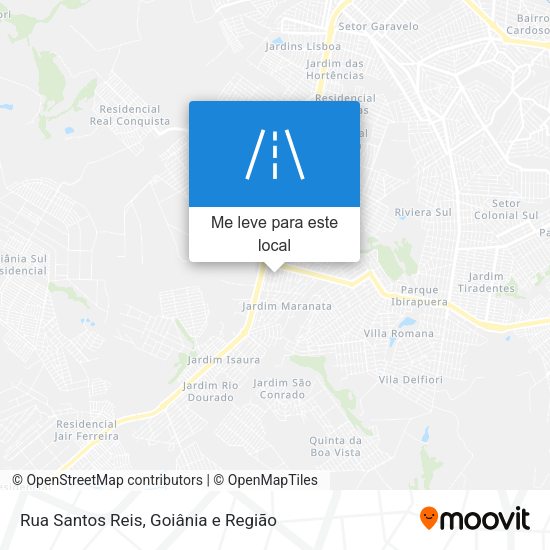 Rua Santos Reis mapa