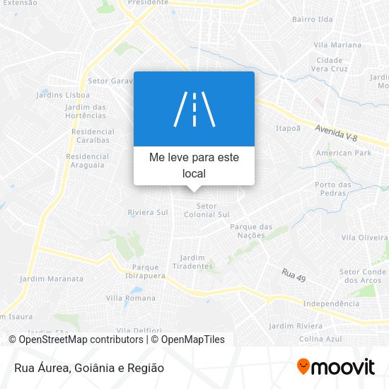 Rua Áurea mapa