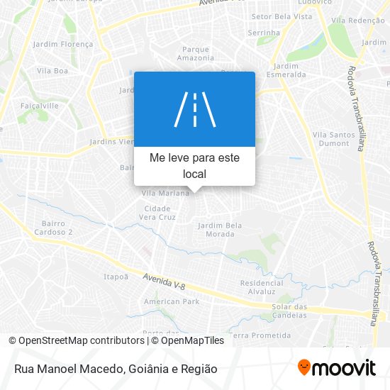 Rua Manoel Macedo mapa