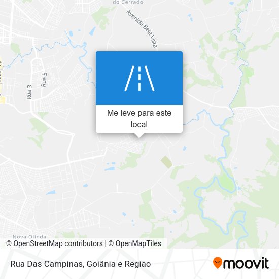 Rua Das Campinas mapa