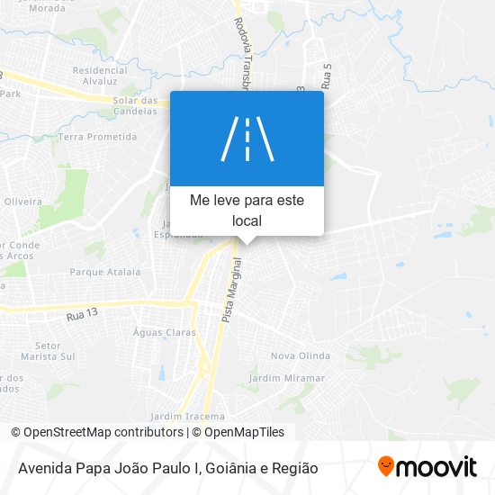 Avenida Papa João Paulo I mapa