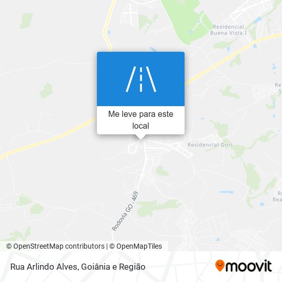 Rua Arlindo Alves mapa