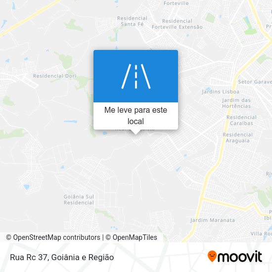 Rua Rc 37 mapa