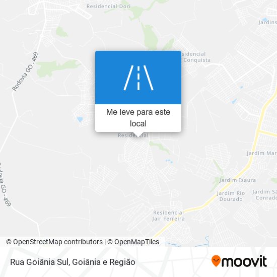 Rua Goiânia Sul mapa