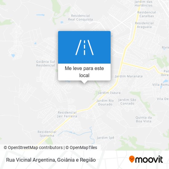 Rua Vicinal Argentina mapa