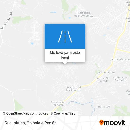 Rua Ibituba mapa