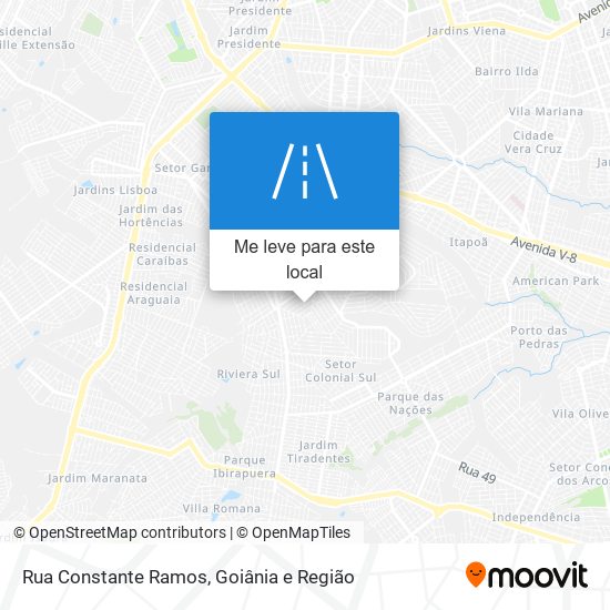 Rua Constante Ramos mapa