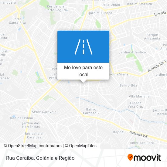 Rua Caraiba mapa