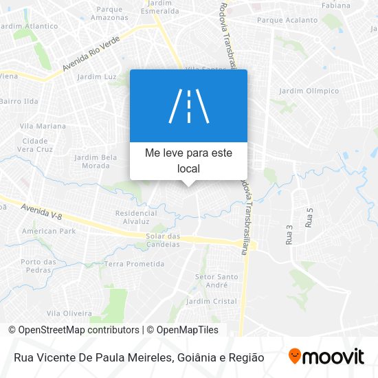 Rua Vicente De Paula Meireles mapa