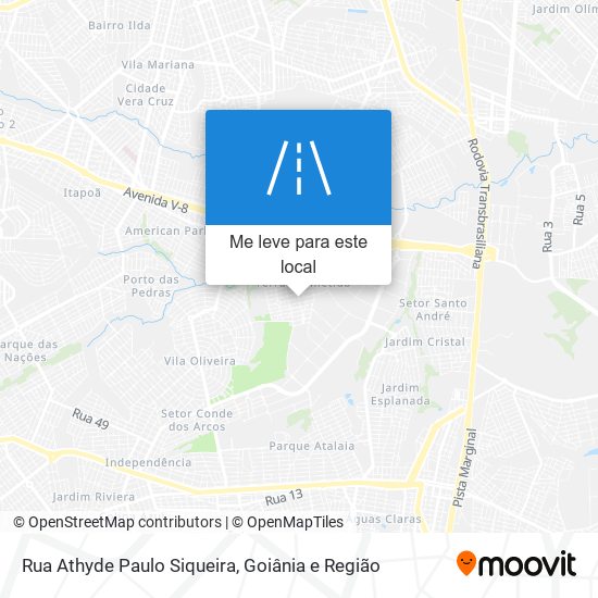 Rua Athyde Paulo Siqueira mapa