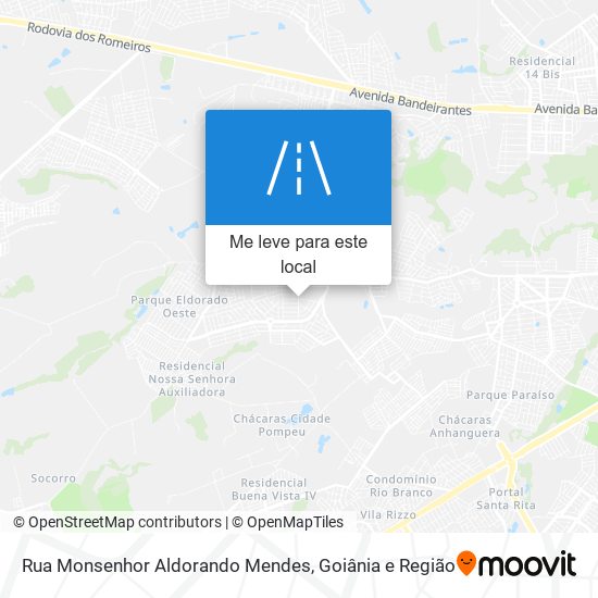 Rua Monsenhor Aldorando Mendes mapa