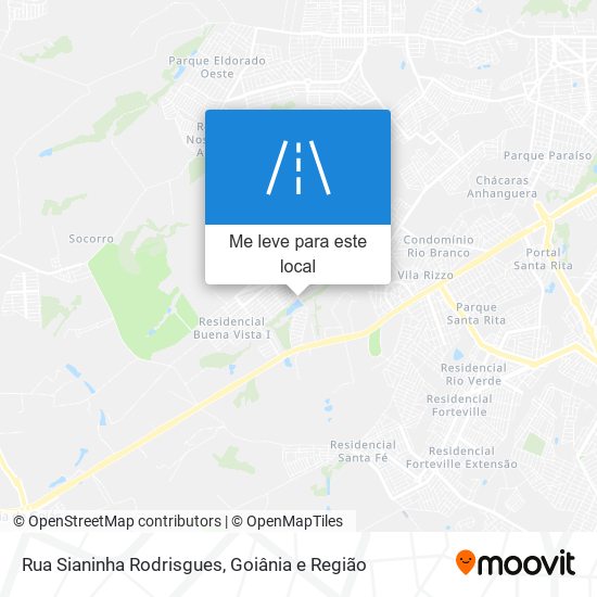 Rua Sianinha Rodrisgues mapa
