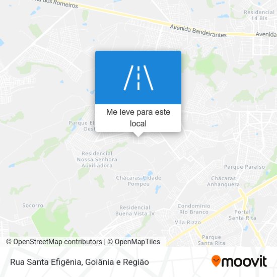 Rua Santa Efigênia mapa