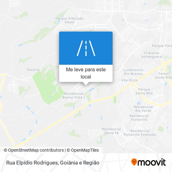 Rua Elpídio Rodrigues mapa