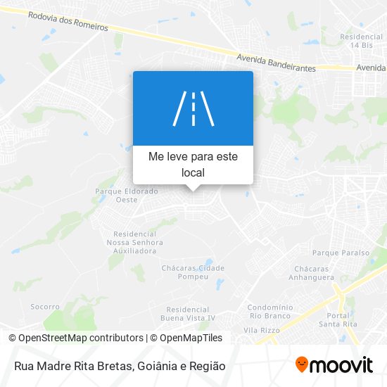 Rua Madre Rita Bretas mapa