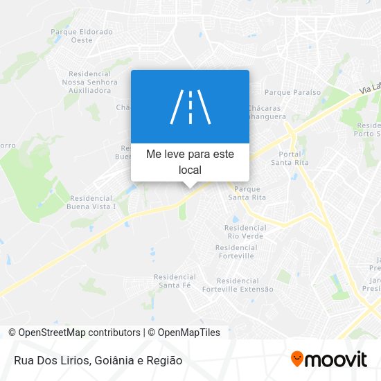 Rua Dos Lirios mapa