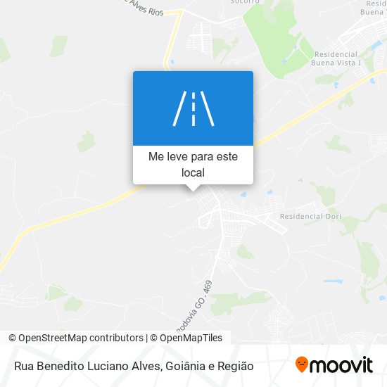 Rua Benedito Luciano Alves mapa