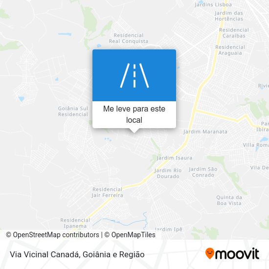 Via Vicinal Canadá mapa