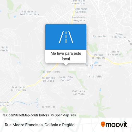 Rua Madre Francisca mapa