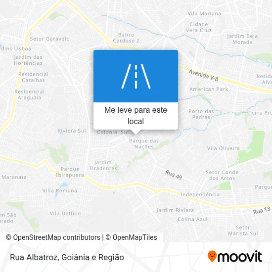 Rua Albatroz mapa