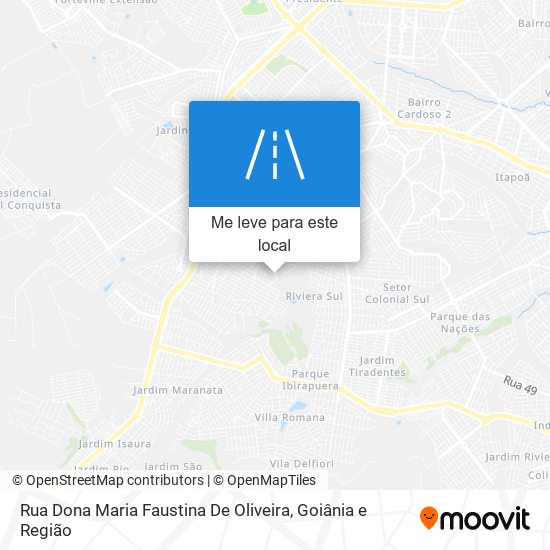 Rua Dona Maria Faustina De Oliveira mapa
