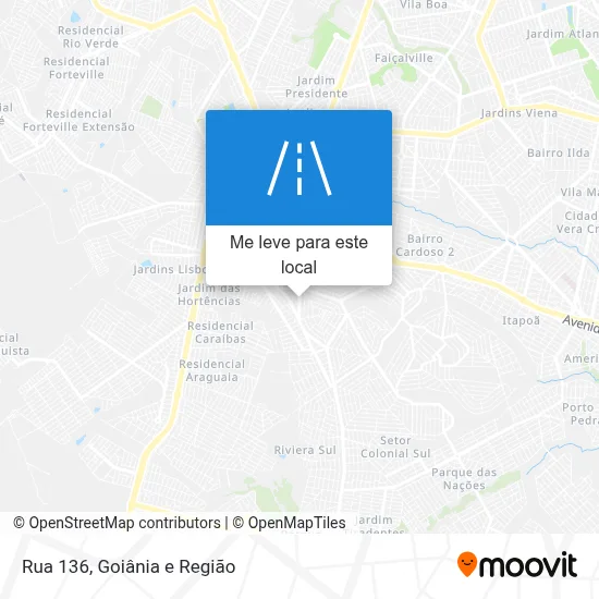 Rua 136 mapa