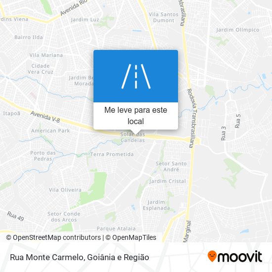Rua Monte Carmelo mapa