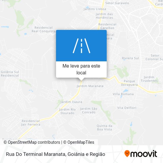 Rua Do Terminal Maranata mapa
