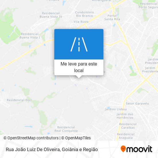 Rua João Luiz De Oliveira mapa