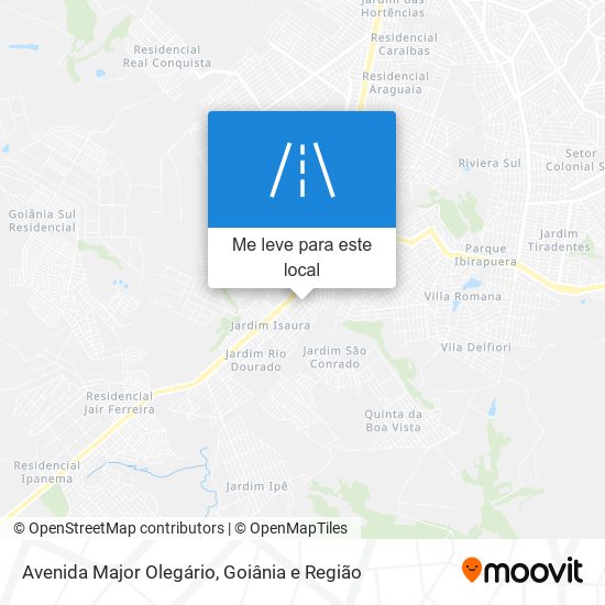 Avenida Major Olegário mapa