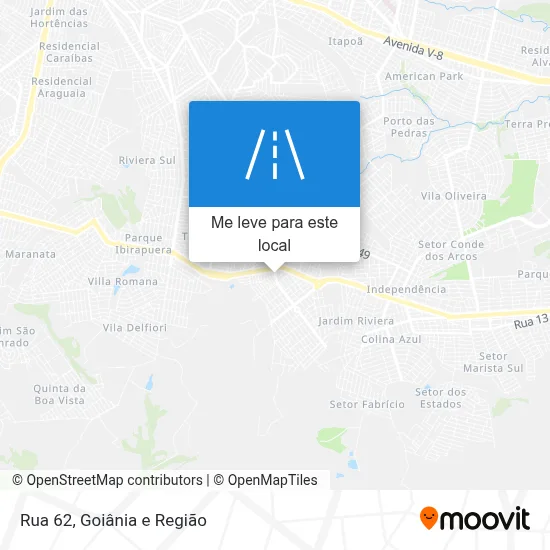 Rua 62 mapa