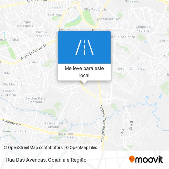 Rua Das Avencas mapa