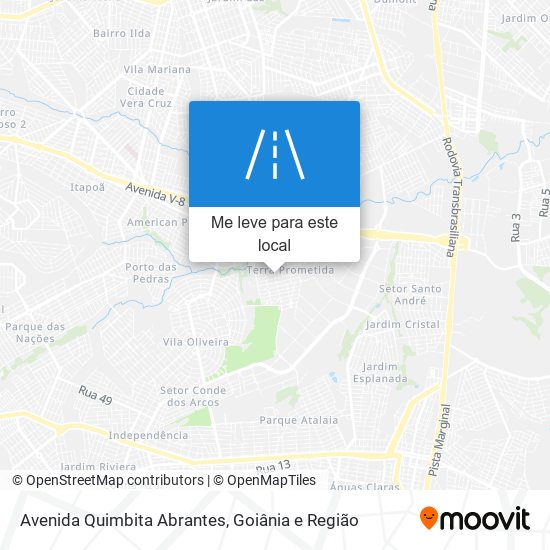 Avenida Quimbita Abrantes mapa