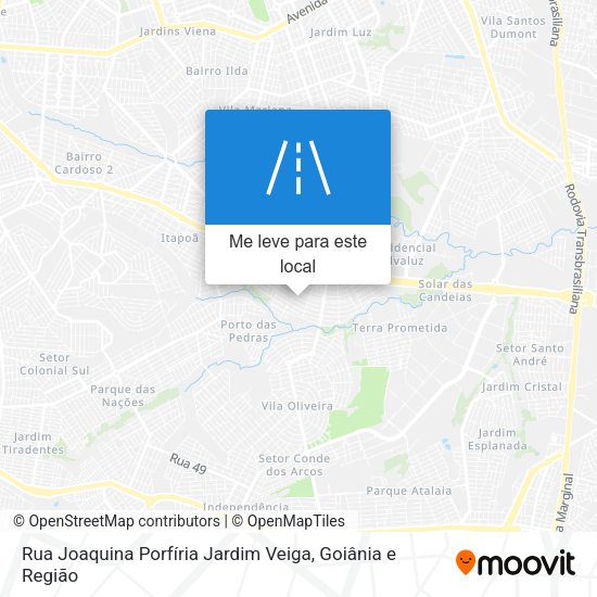 Rua Joaquina Porfíria Jardim Veiga mapa