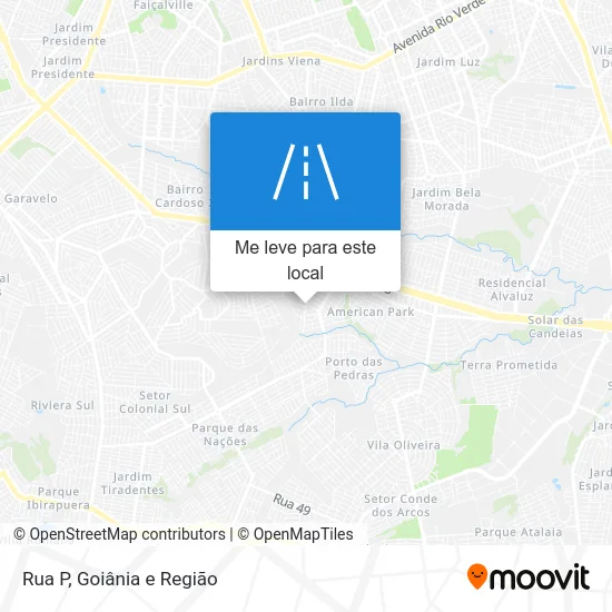 Rua P mapa