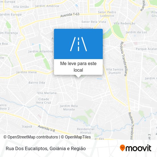 Rua Dos Eucaliptos mapa
