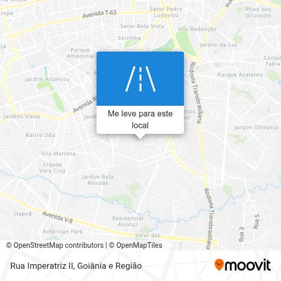 Rua Imperatriz II mapa