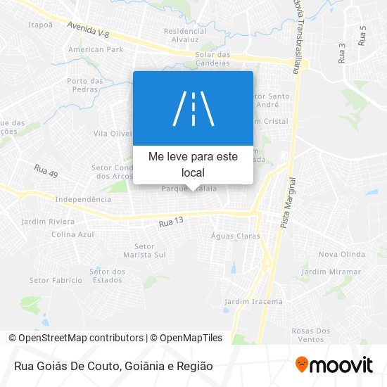 Rua Goiás De Couto mapa