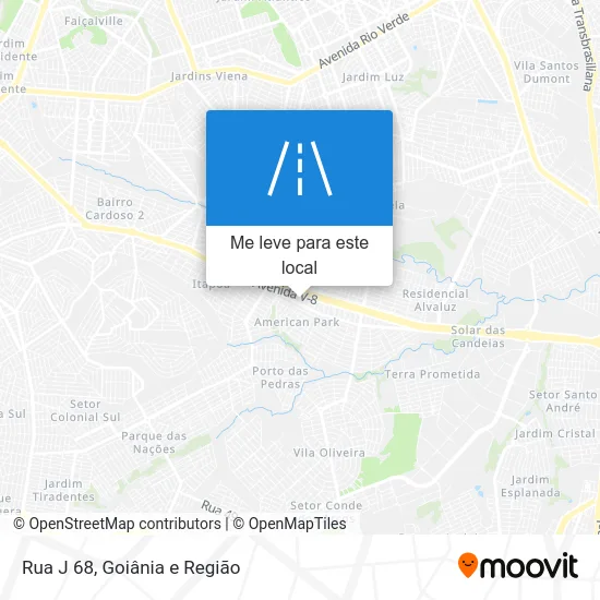 Rua J 68 mapa