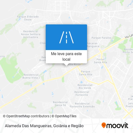 Alameda Das Mangueiras mapa