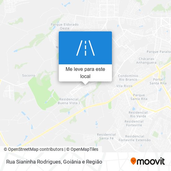 Rua Sianinha Rodrigues mapa