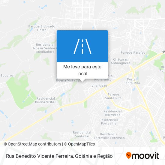 Rua Benedito Vicente Ferreira mapa