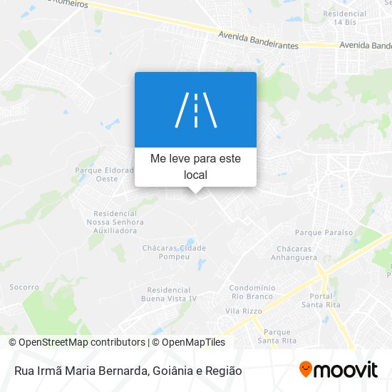 Rua Irmã Maria Bernarda mapa