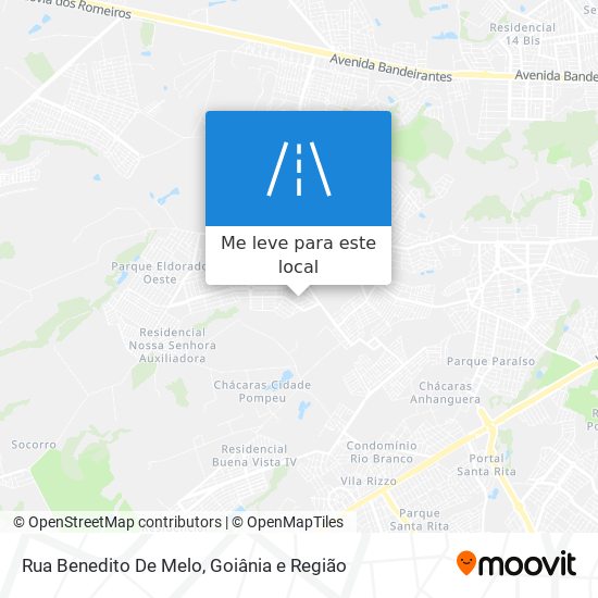 Rua Benedito De Melo mapa