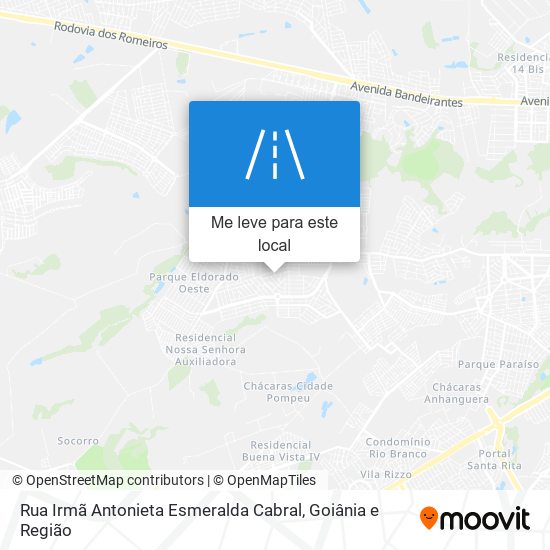 Rua Irmã Antonieta Esmeralda Cabral mapa