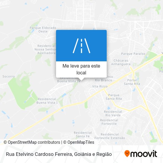Rua Etelvino Cardoso Ferreira mapa